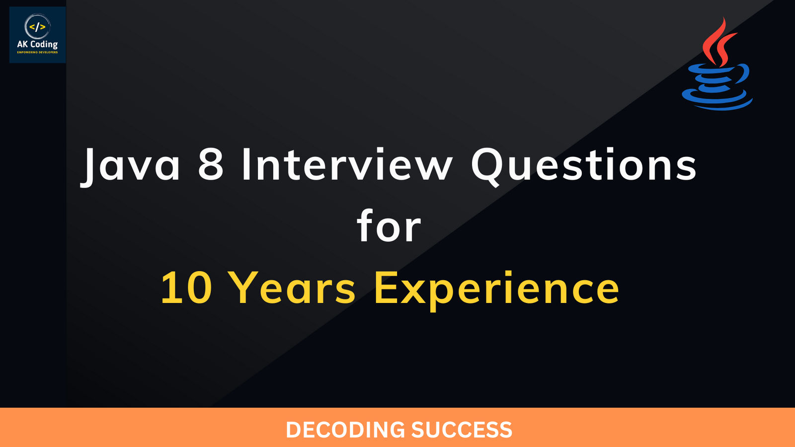 java problem solving interview questions for 10 years experience